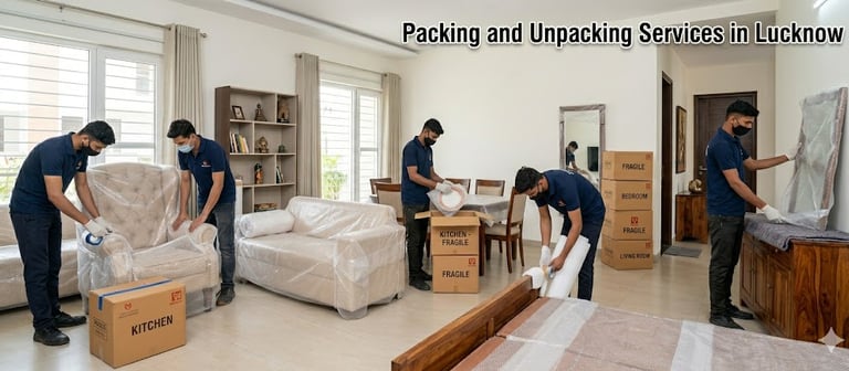 Packing and Unpacking Services In Hazratganj Lucknow | Anant Packers