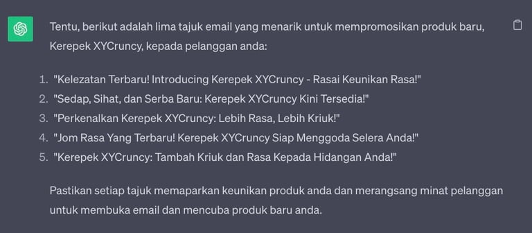 Chatgpt untuk pemasaran