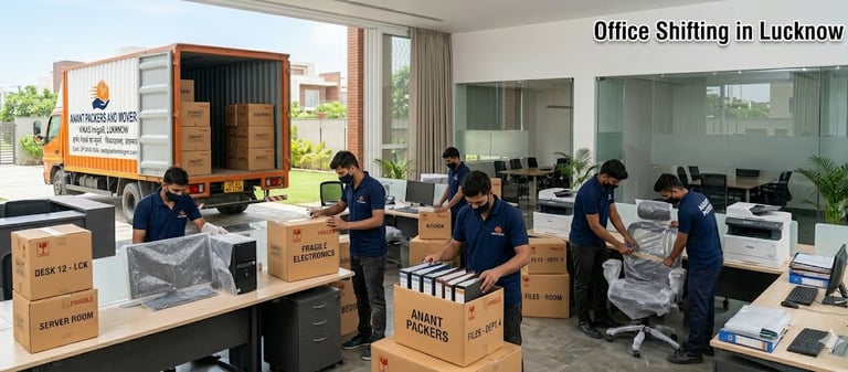 Office Shifting In Nirala Nagar Lucknow | Anant Packers