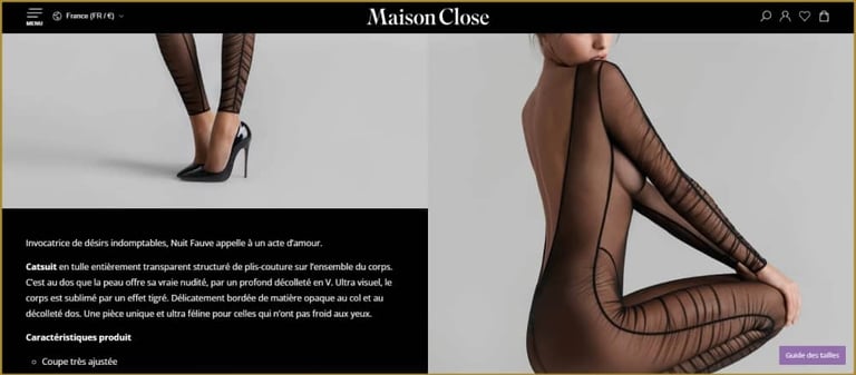 descrition produit mode