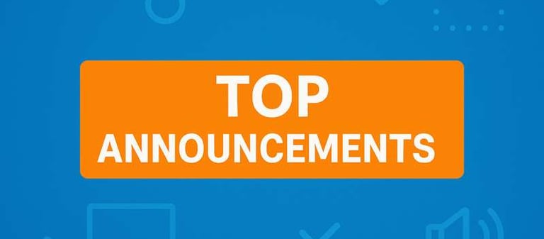 Top Announcements