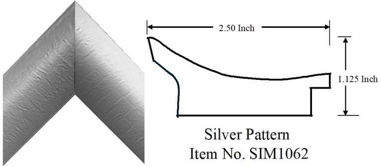 Silver Pattern Picture Frame Pattern  Item No. SIM1062