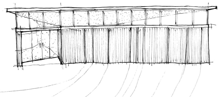 an architectural sketch