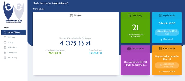 panel główny radaonline.pl