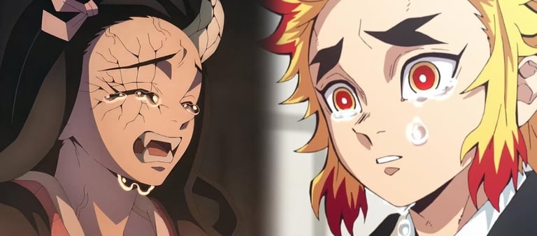 Nezuko Kamado e Kyojuro Rengoku