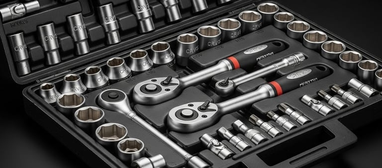 a toolbox with a variety of tools in it