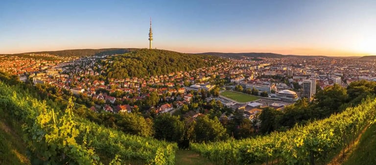 Stuttgart, Blick auf Fernseherturm