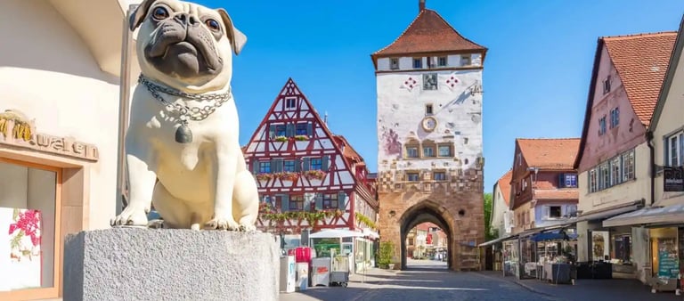 Winnenden, Innenstadt, Mops of Winnenden