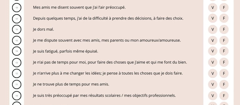 test quel est mon niveau stress