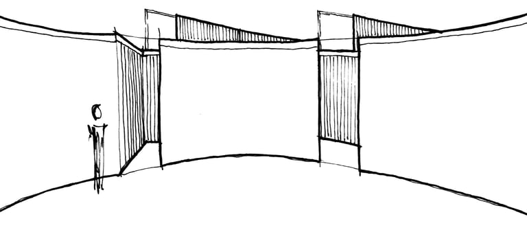 an architectural sketch