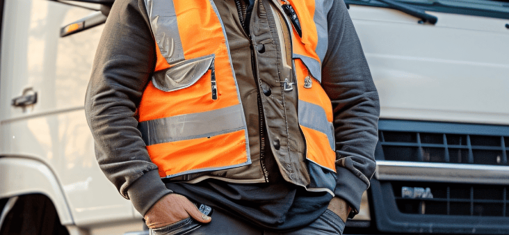 Hombre trabajando en transporte