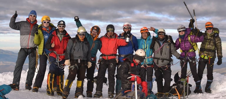 successful group on Cayambe summit