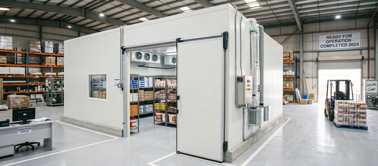 Integrated commercial refrigeration project for supermarkets and restaurants