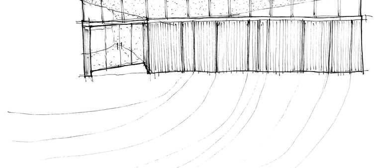 an architectural sketch