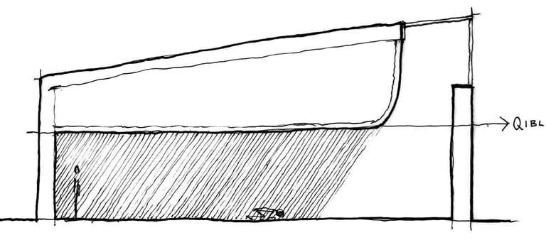 an architectural sketch