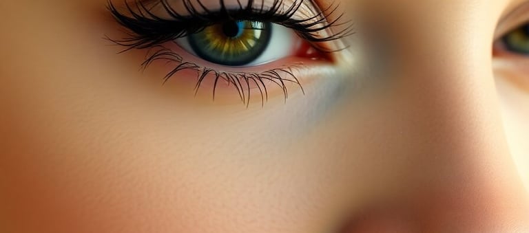 Cílios com extensão volume russo