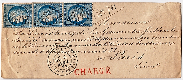 Losange Gros Chiffres 2046 C et type 17.