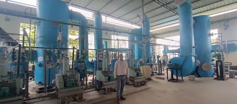 Multiple Fume Scrubbing Systems for Multiple Laboratory Fume Chambers, Fume Hoods