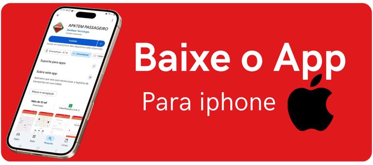 Aplicativo IOS Apktem passageiro.