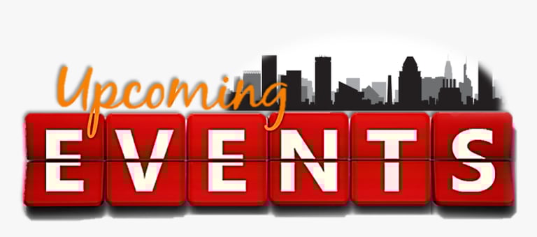 a red updating event with the words upcoming upcoming upcoming events