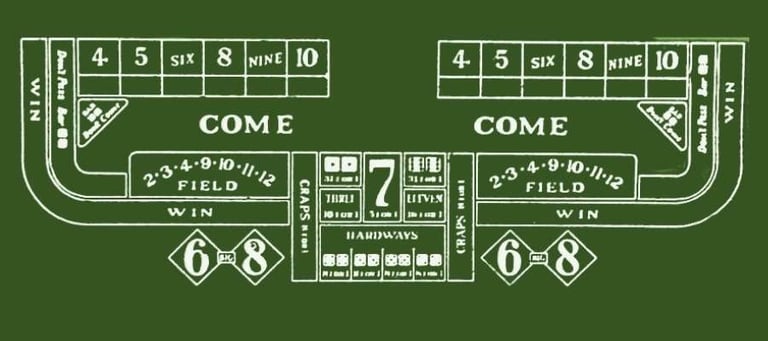 Old Craps Layout