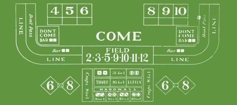 Old Craps Layout