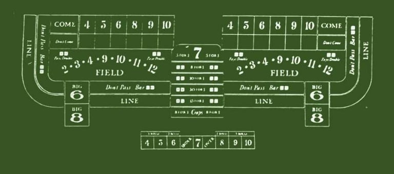 Old Craps Layout