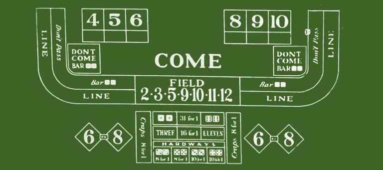 Old Craps Layout