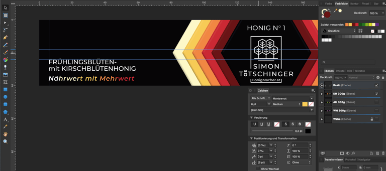 Grafikprogramm für Etikettengestaltung