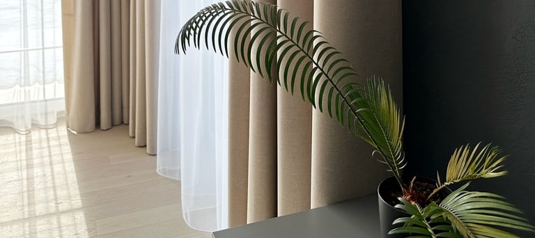 formą palaikančios užuolaidos