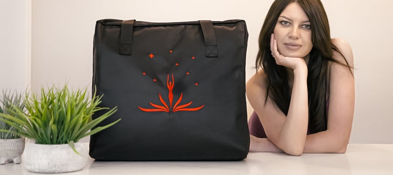 Healing Temp sauna blanket brand shoot by BrandNests for product marketing campaign.