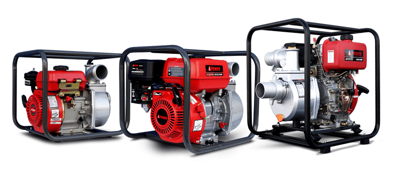 Water Pumps - Various types of water pumps for irrigation and water management.