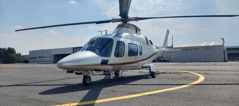 Helicoptero privado para viajar en ciudad de méxico