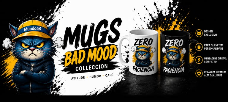Canecas de Ceramica Premium Bad Mood Colleccion