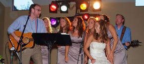 Hire a live acoustic band for a wedding in SC.