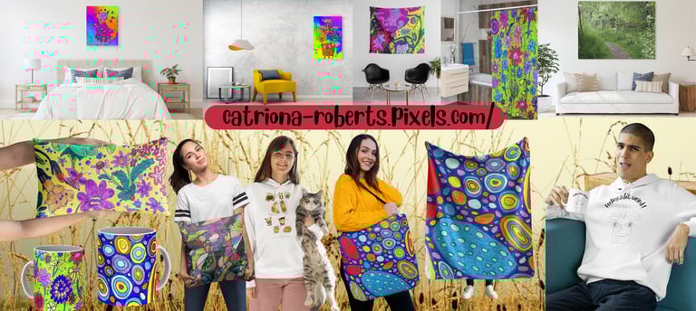 a collage of a group of people holding up a blanket