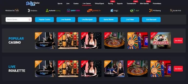 blackjack con crupier en vivo España