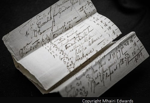 Image of account for garden seeds, 1705