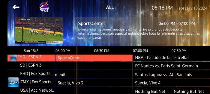 Todos los deportes, ppv y eventos actualizados diariamente