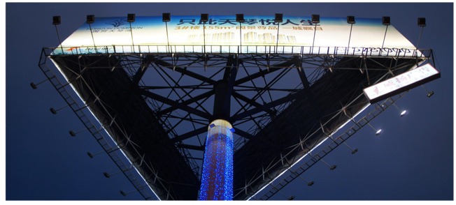led flood light facade illumination