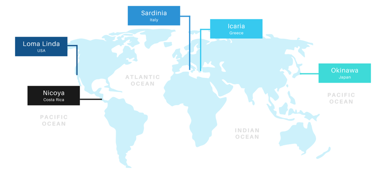 blue zones map
