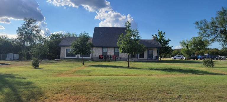 front yard of BlackBox Music & Arts studio