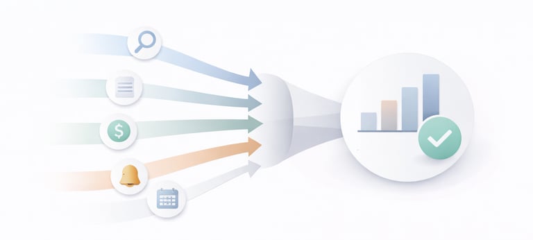 Diagram showing multiple credit inquiries grouped together during rate shopping for loans like mortg