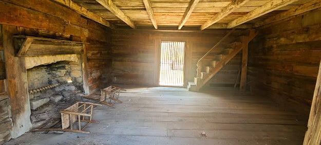 Ft. Oglethorpe, GA - Inside one of the farmer's homes during the Civil War at the Chickamauga battle
