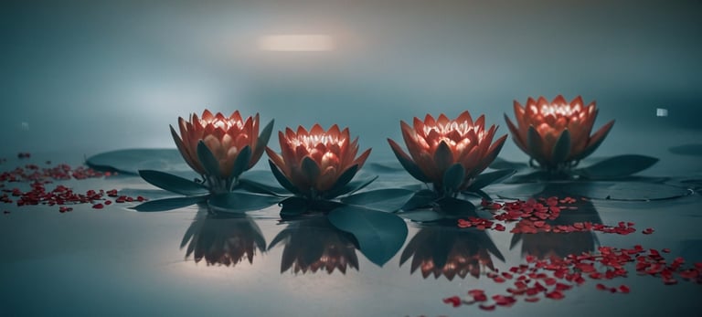 FLowers on water