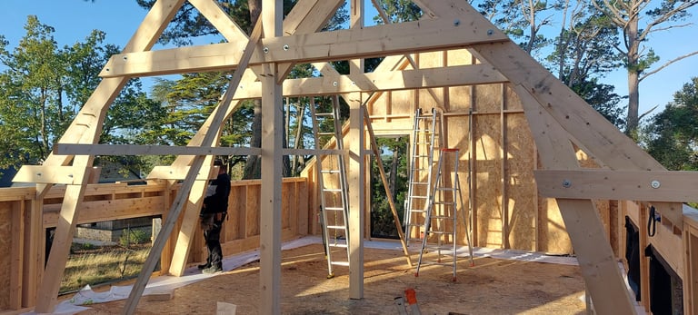 Maison ossature bois charpente