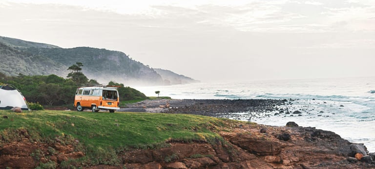 VW near the sea