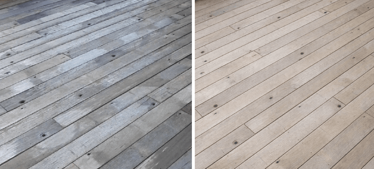 Saturateur naturel pour terrasse en bois appliqué en couches fines, rendu mat antidérapant