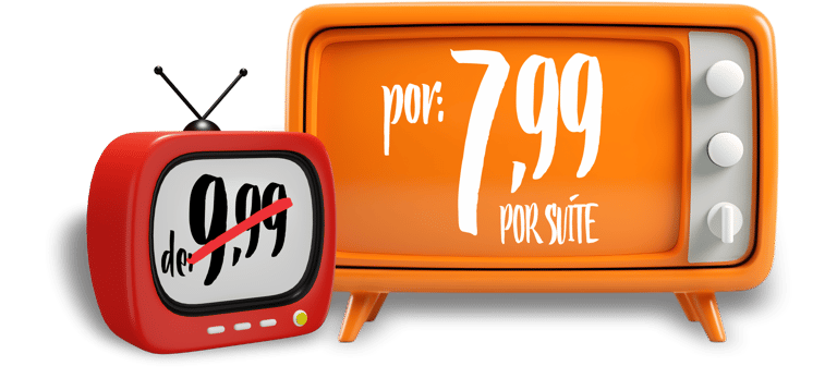 Promoção de lançamento TVCardápio – cardápio digital por 7,99 por suíte