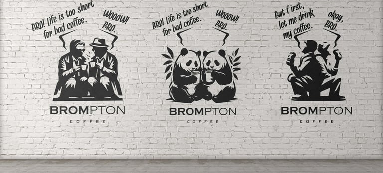 brompton coffee duvar tasarımları, brompton cafe duvar tasarımları